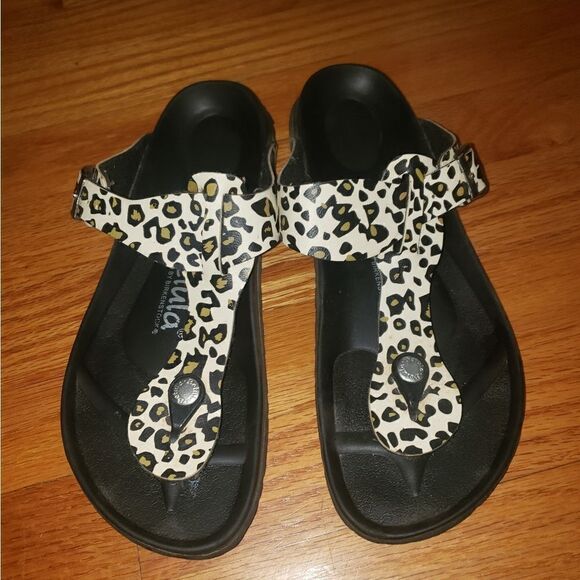 Betula by Birkenstock animal print Birko-flor  Sandals - Picture 2 of 6
